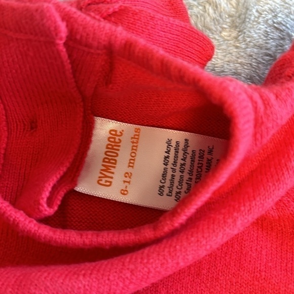 Gymboree - Red knit puppy sweater dress. Size 6-12 months - Picture 2 of 3